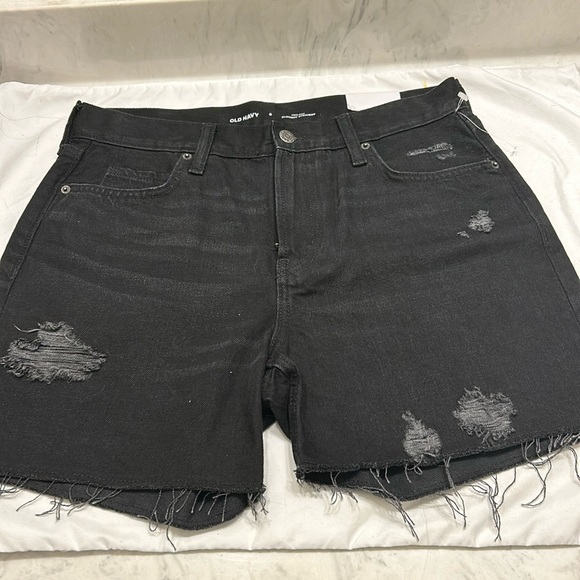 Old Navy Pants - Old Navy high-Rise Slouchy Straight Shorts Size 6